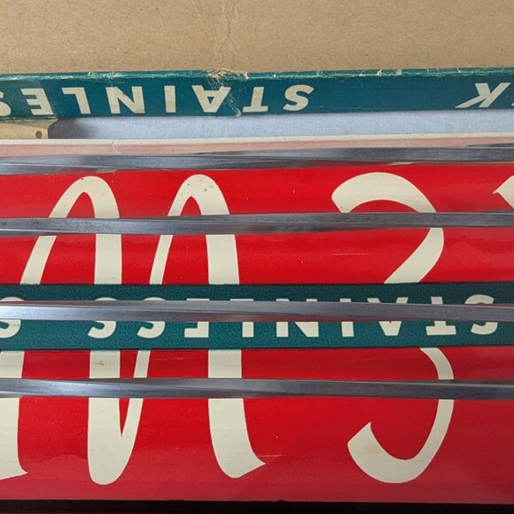 Androck Skewers Set Vintage MCM Shish Kebab Wood Handle 30" BBQ Grill Orig Box - Picture 11 of 16